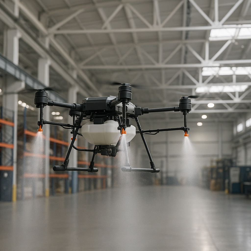 Απολύμανση Αποθηκών & Βιομηχανικών Χώρων με Drone
